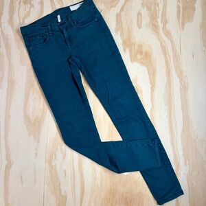 Rag & Bone The Skinny Teal Stretch Jeans Mid Rise Women’s 26